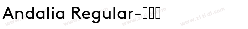 Andalia Regular字体转换